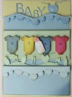 Stanzschablone Nr. R122, Babyartikel (Sizzix geeignet)