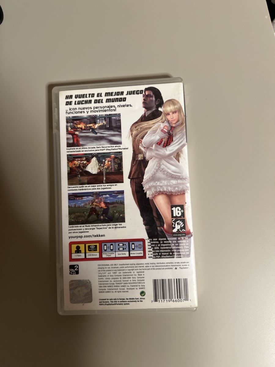 Custodie protettive: Tekken Dark Resurrection PSP Cover – Usato da Zürich venduto da Yoni_to 2