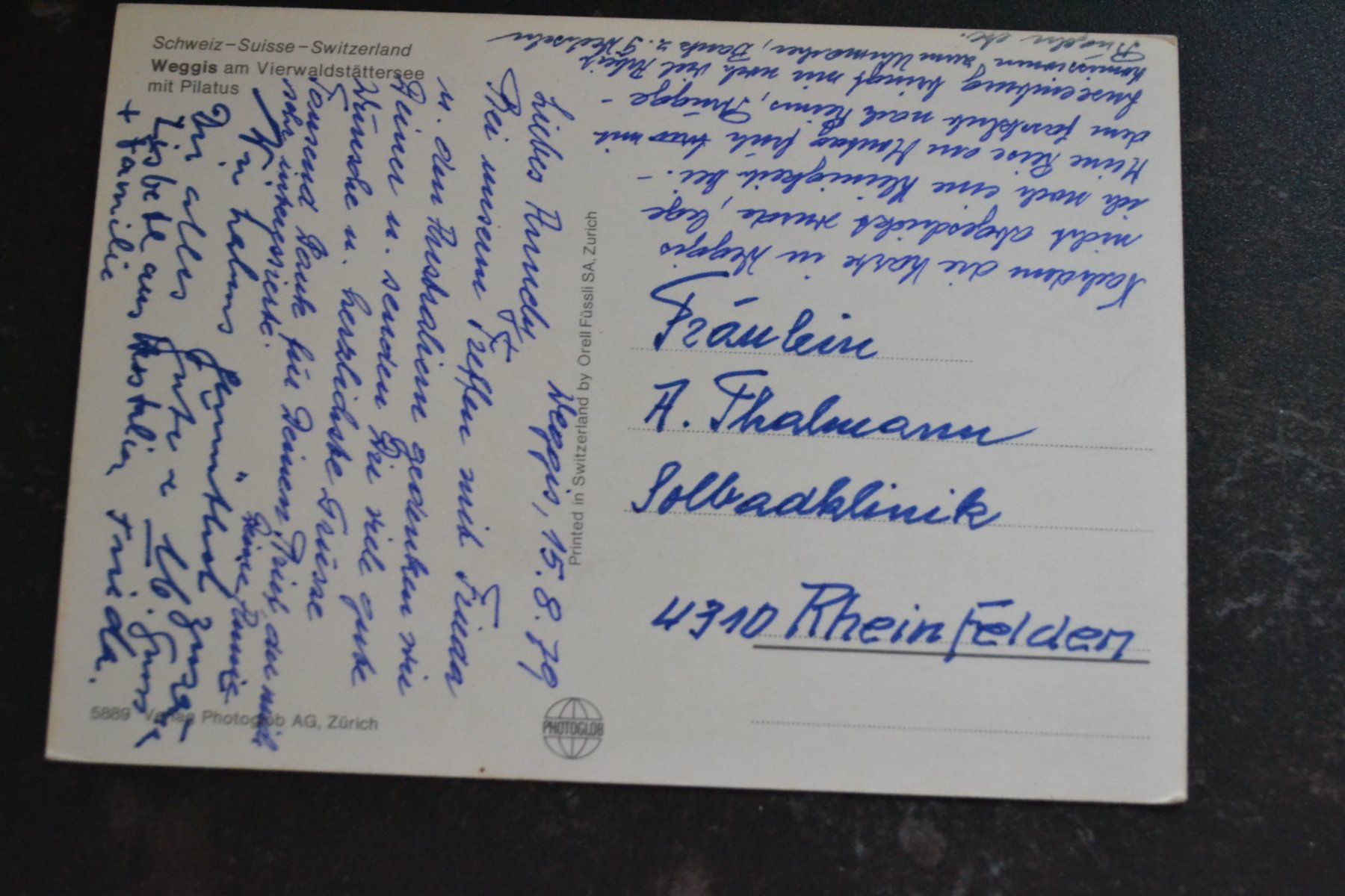 Cartoline postali: AK Weggis LU – Usato da Beinwil am See venduto da kajak55 1