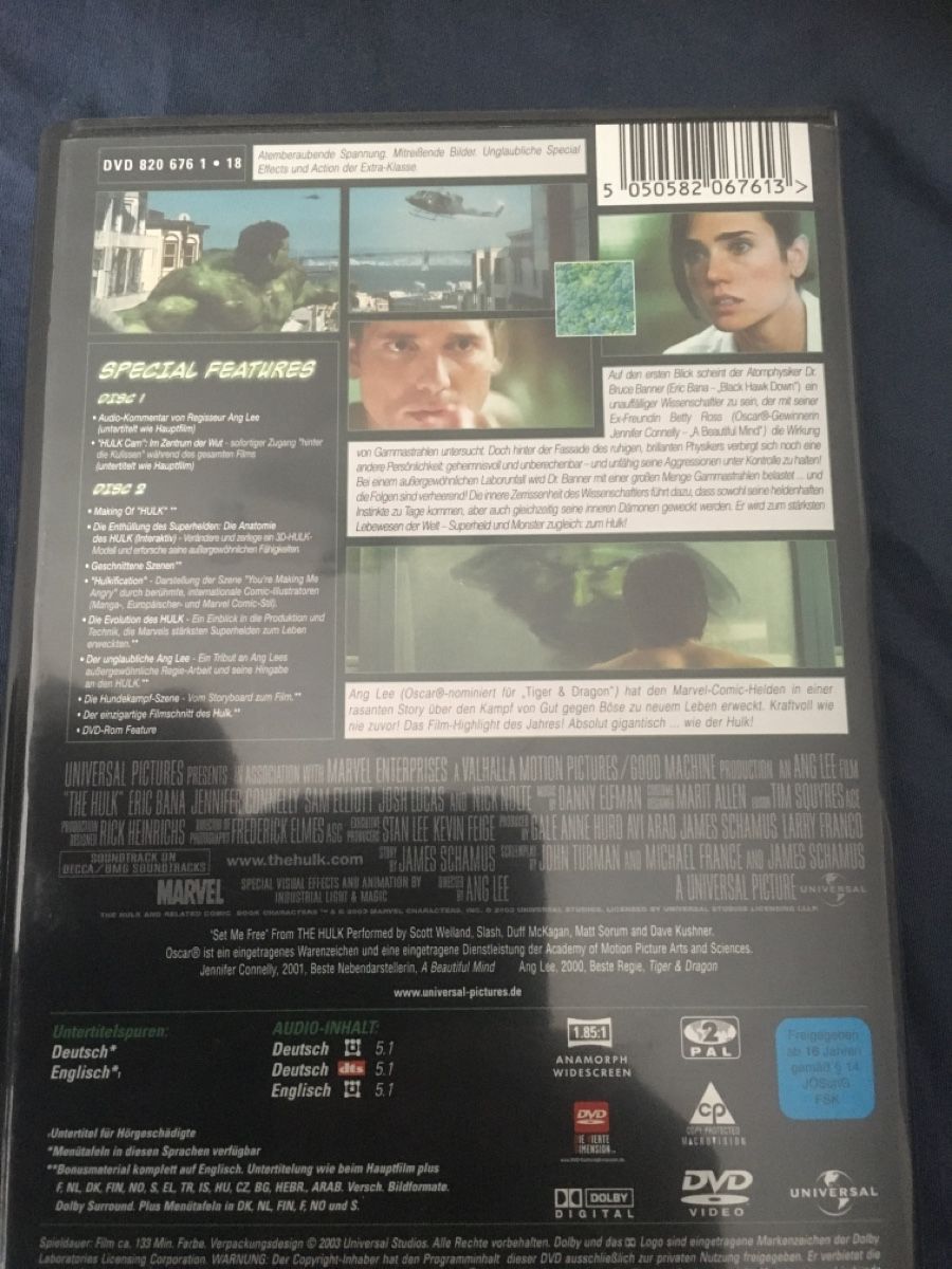 Tous les DVDs: Hulk dvd – D'occasion à Seengen par Predator86 1