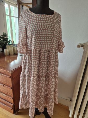 Robe d'été légère à pois vintage | Taille M