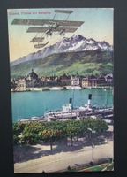 Luzern, LUPO 85,   Pilatus mit Aeroplan   REPRO-Karte