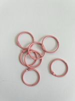Anneaux porte-clés rose 7 pièces