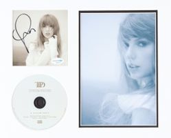 Taylor Swift Signed Custom Matted CD Display (AutographCOA)