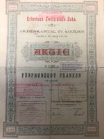 Alte Aktie Erlenbach-Zweisimmen-Bahn 1903