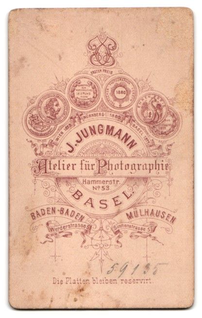 Fotografie & Manifesti: Fotografie J. Jungmann, Basel, Hammerstr – Usato da Berlin venduto da bartko-reher 1