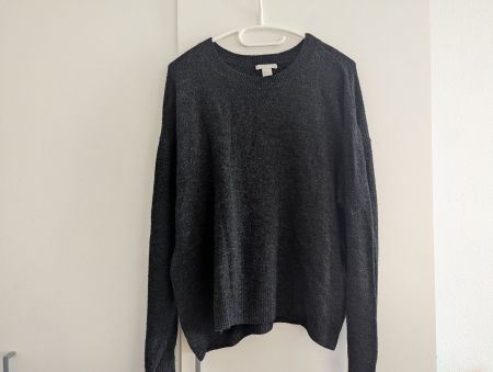 H&M | dunkelgrauer Strickpullover | Grösse S