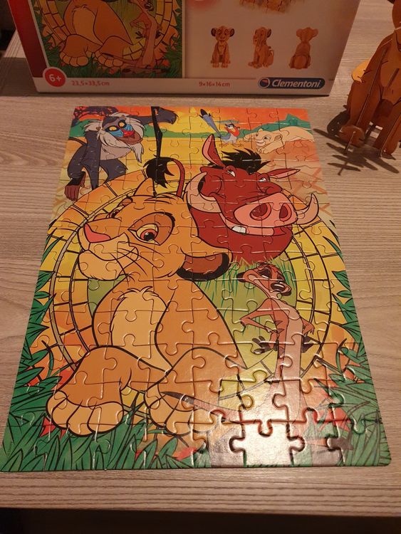 Disney Lion King - Clementoni Puzzle 104 Teile & 3D Model (Gebraucht ...