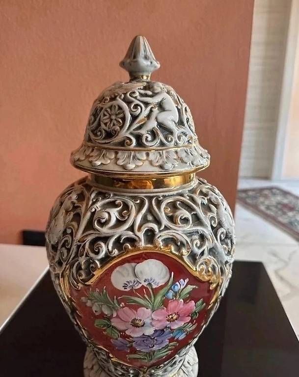 Vasi & Recipienti:  Grande Vaso con Coperchio Capodimonte  Mod. 3081 – Usato da Figino venduto da cla_b75f 3