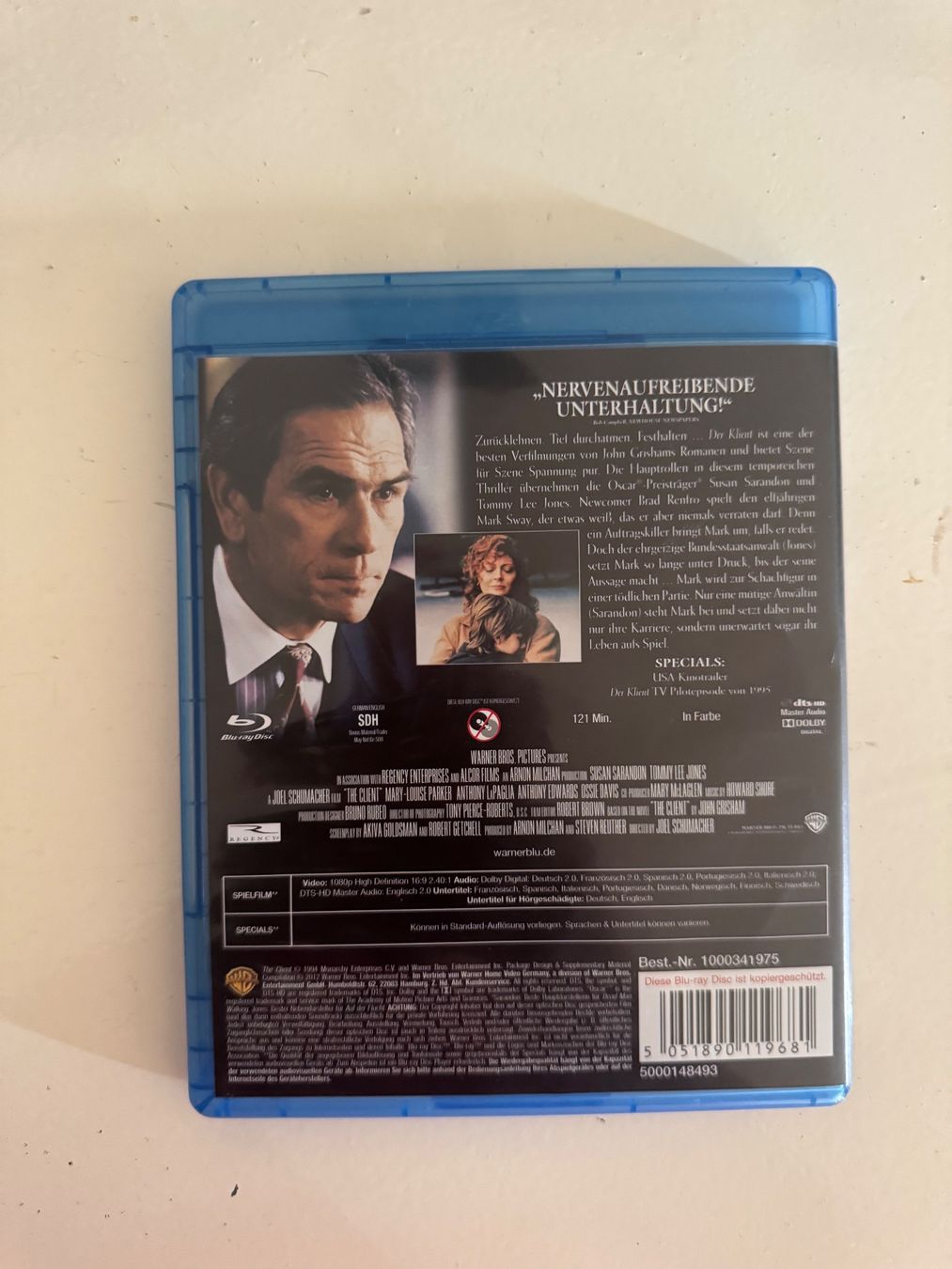 Tutti i DVDs: DER KLIENT. (BLU-RAY) VERGRIFFEN – Usato da Basel venduto da san_2qlq 1