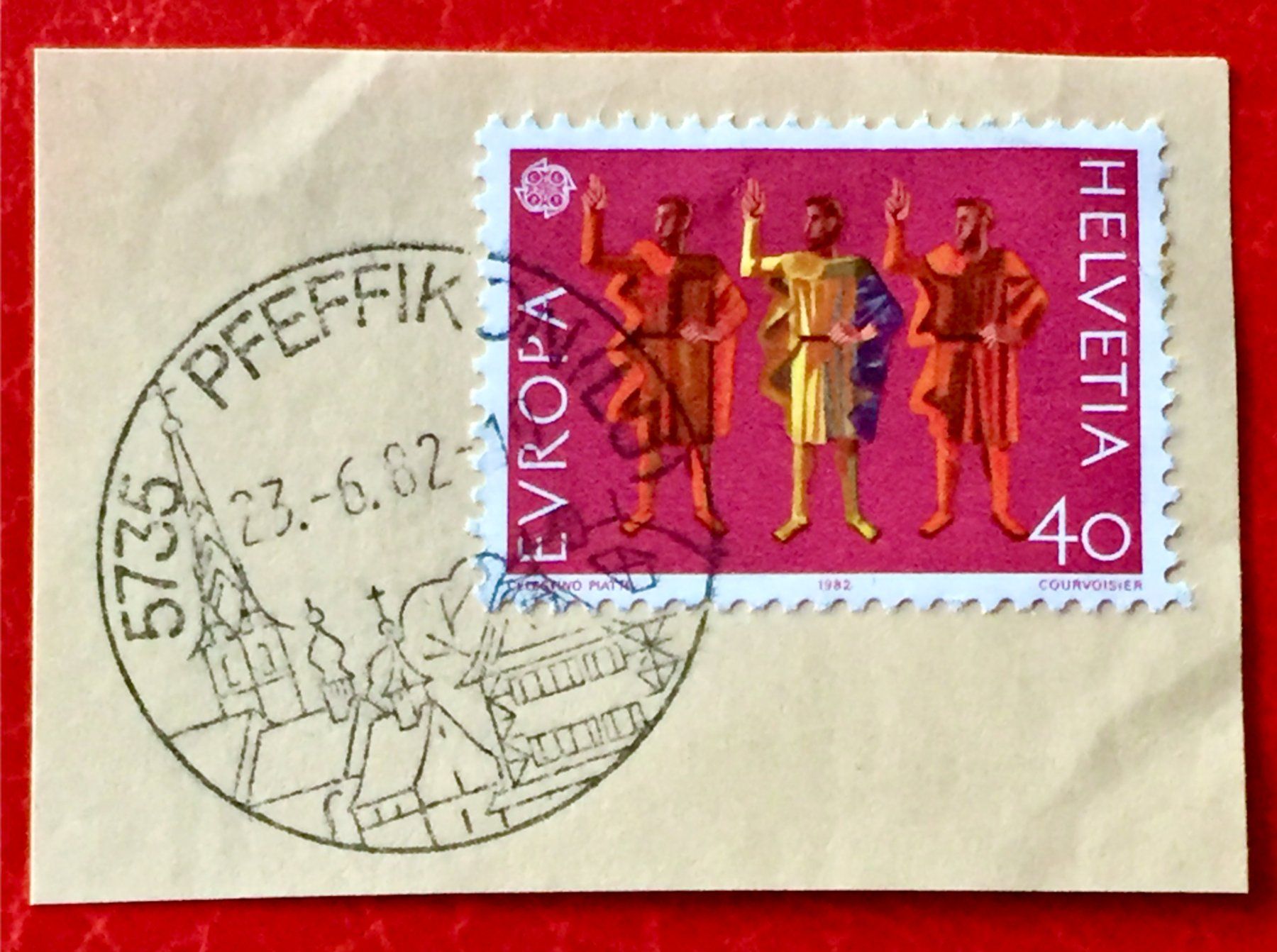 Tutti i francobolli: CH BRIEFMARKEN VOLLGESTEMPELT  Pfeffikon(LU)  – Usato da Aarau venduto da Billa007
