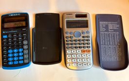 2 Taschenrechner Texas Instruments TI-30 und CASIO fx991ES