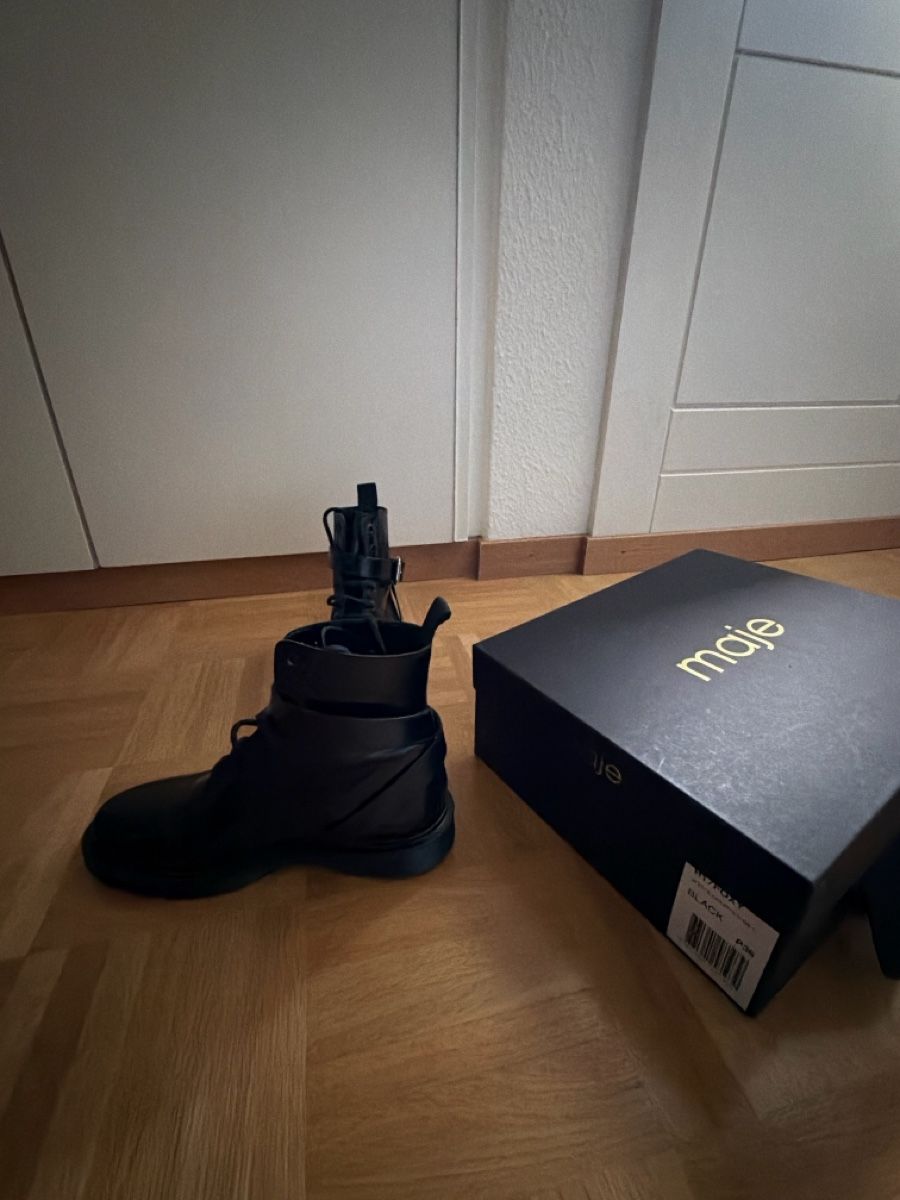 Maje Scarpe da donna: Maje ranger boots black leather 36 – Usato da Chêne-Bourg venduto da gbe_wks9 3