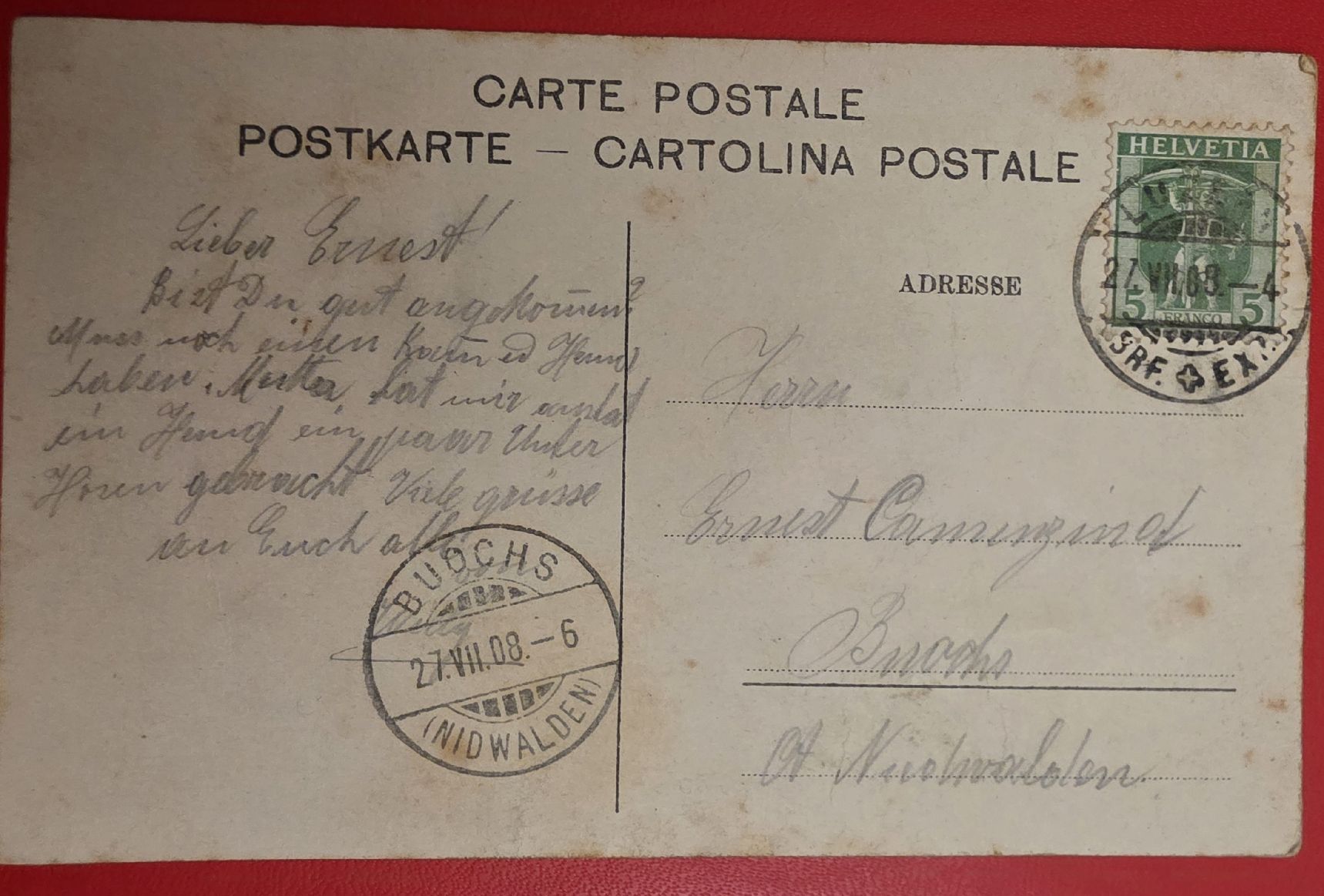 Cartoline postali: Ansichtskarte Luzern  – Usato da Bern venduto da Kocholo 1
