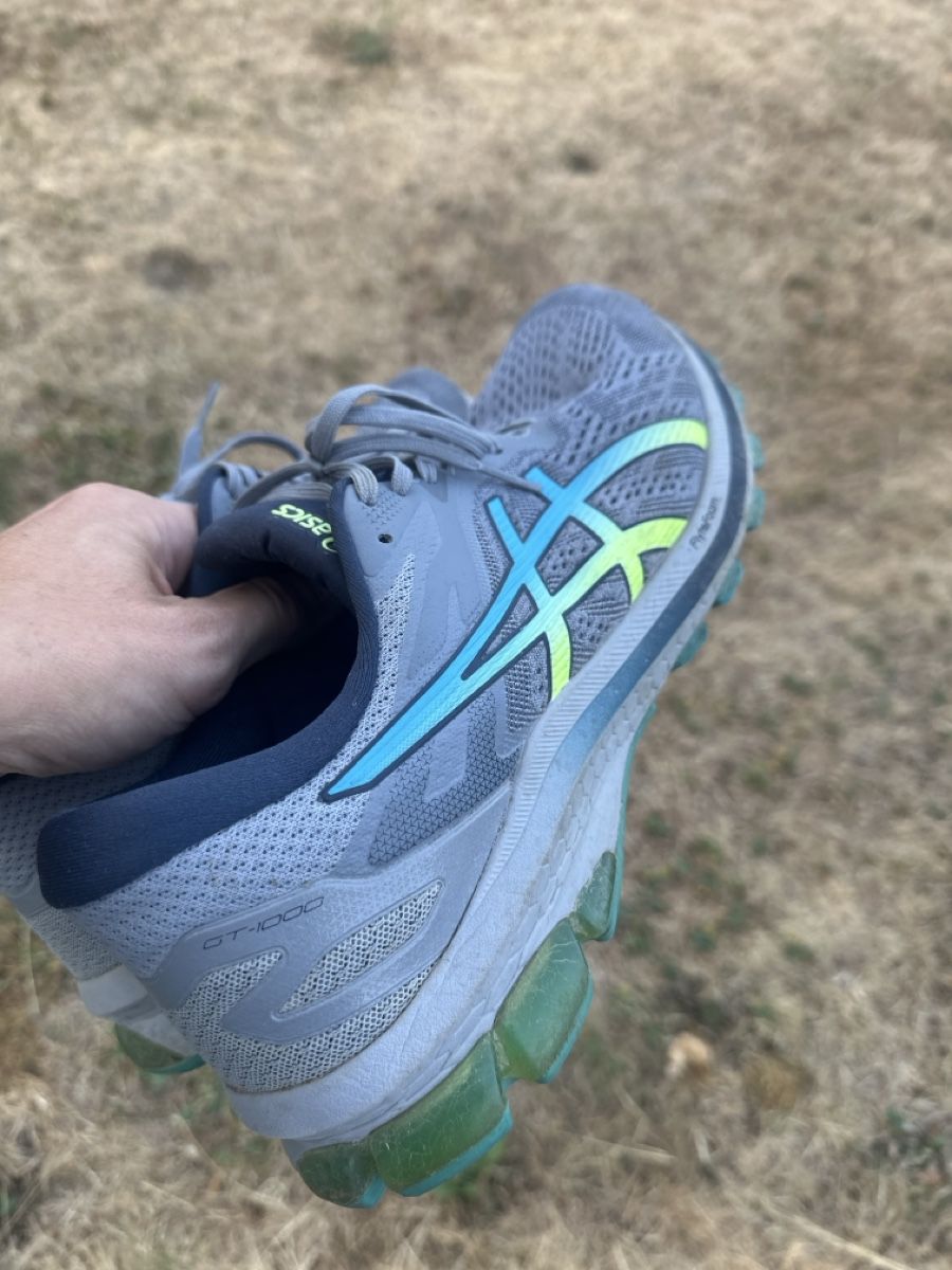 Asics Scarpe da uomo: Asics Laufschuhe Herren Grösse 47 Grau/Blau – Usato da Port venduto da lebaron82 1