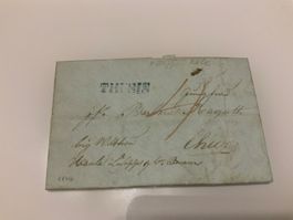 1846, Balkenstempel Thusis, Faltbrief mit Inhalt nach Chur