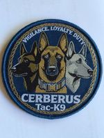 Polizei Hundfuhrer K-9 Stoff Klett neu