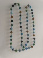 Wunderschöne Boho-Perlenkette – Handgefertigt / Unikat mit B