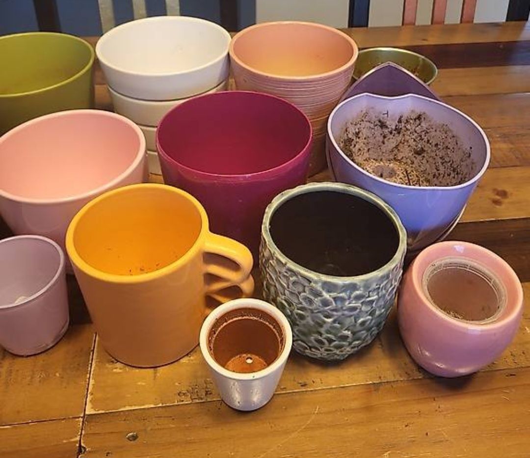 Vasi per fiori: Grand lot de cache-pots colorés et variés – Usato da Ursy venduto da Tchoupitchou 3
