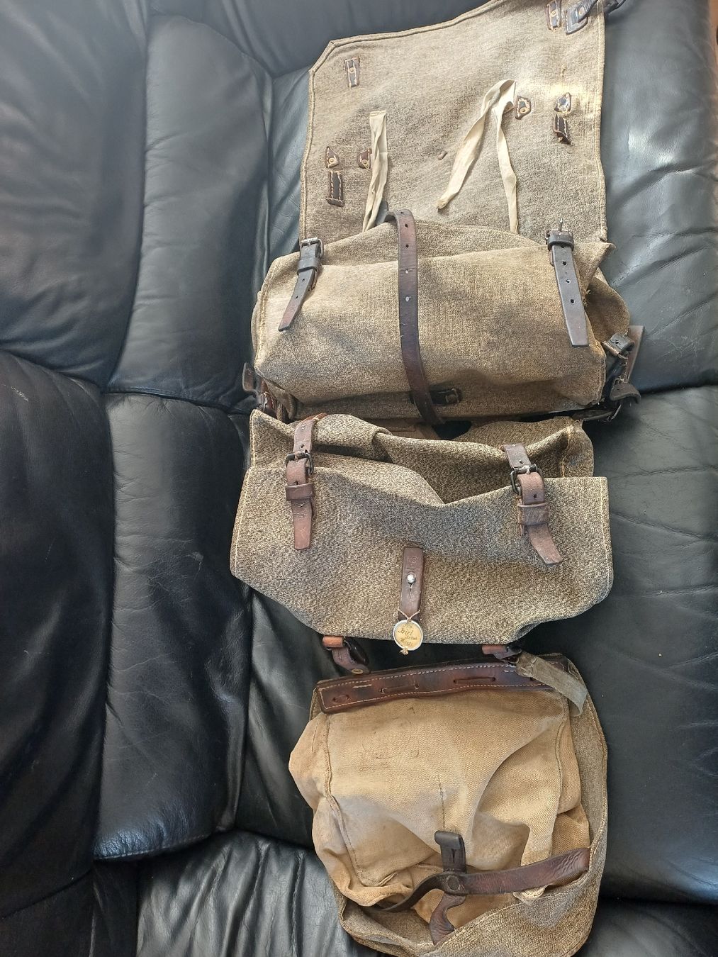 Schweizer Armee Zaini: Blachenrucksack Schweizer Armee ca 1920 – Usato da Ebersecken venduto da Napf08