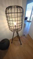 Stehlampe Käfig Design schwarz Metall TOP!