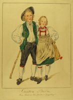GUGGISBERG TRACHTEN, RADIERUNG UM 1802