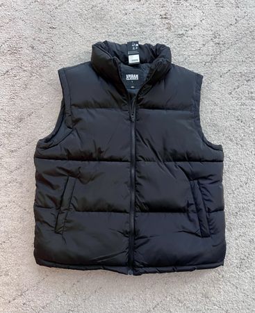 Urban Classics BLOCK PUFFER VEST - Weste - black/ black Gr.L