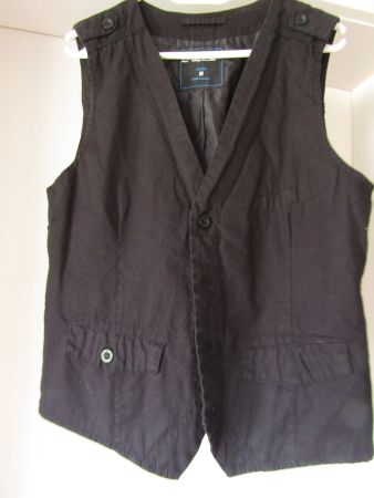 Gilet costume, forme originale, avec doublure /T. S
