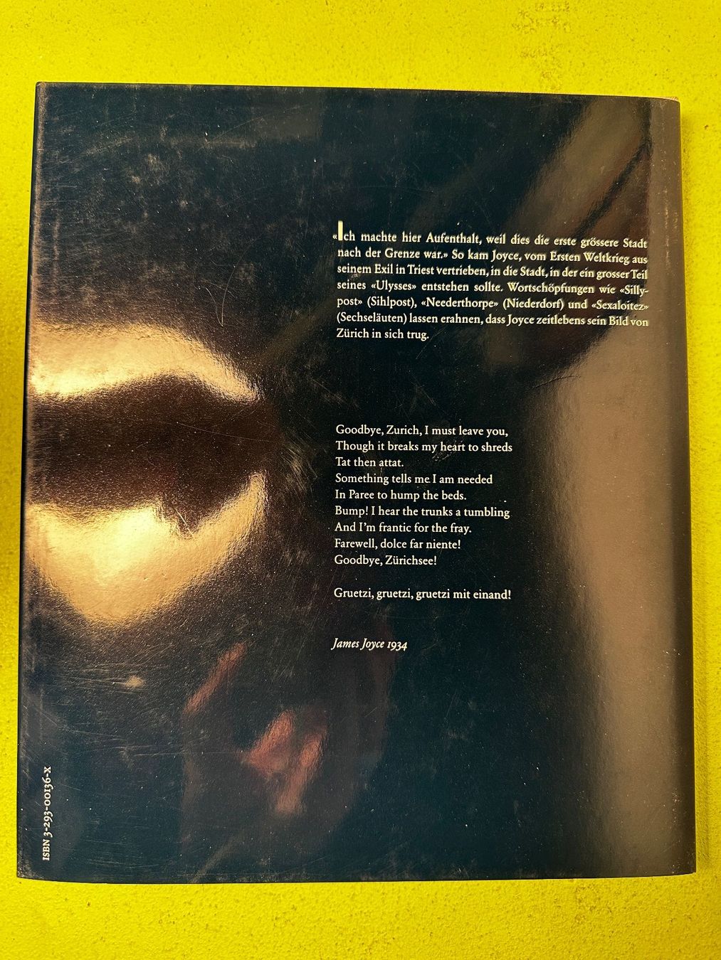 Libri: Thomas Faerber, Markus Luchsinger: Joyce in Zürich. – Usato da Zürich venduto da allp 9