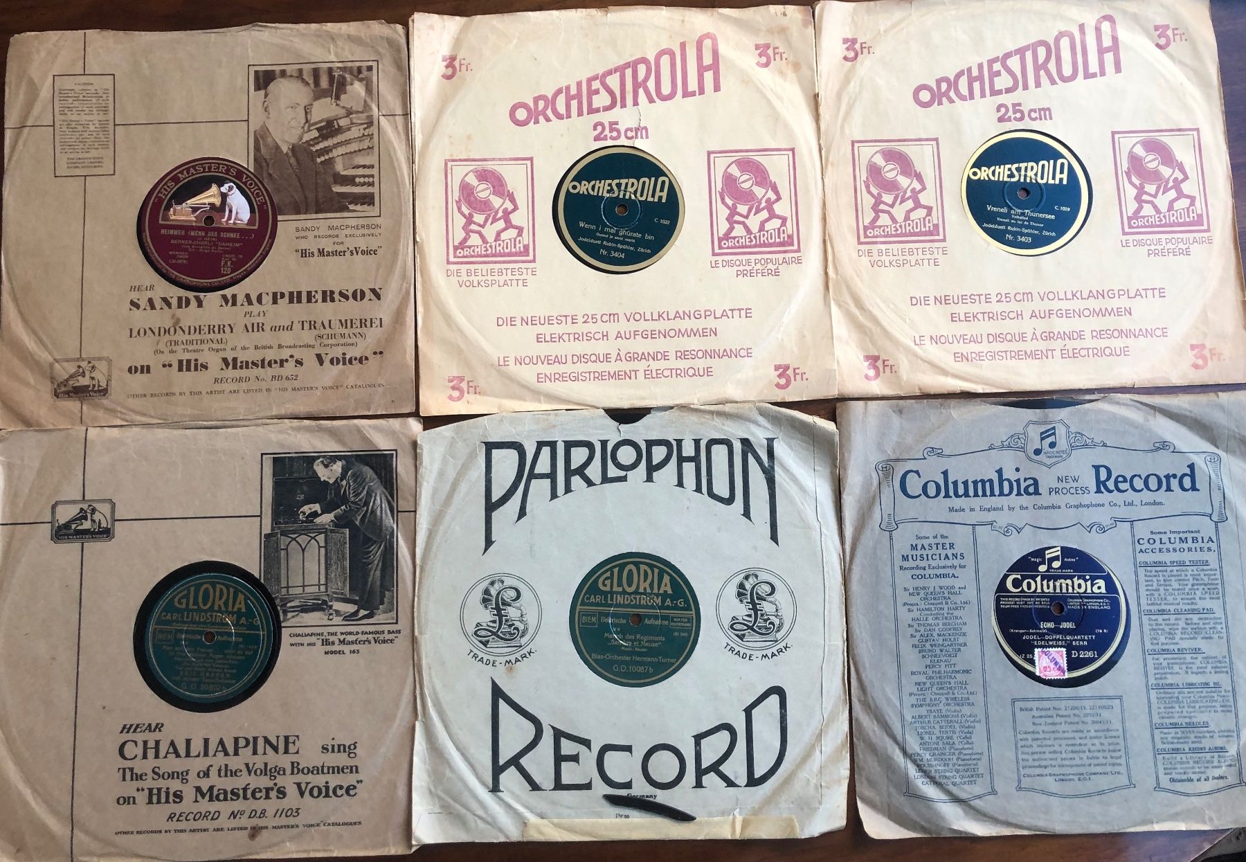Schallplatten: Schellackplatten Konvolut diverse Marken gebraucht – Gebraucht aus St.Gallen von Leerer 2