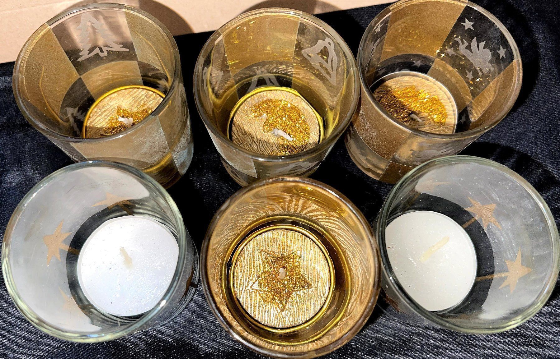 Bicchieri: 6 Windlichter im Glas – Nuovo (secondo la descrizione) da Lutzenberg venduto da Pinschi01 3