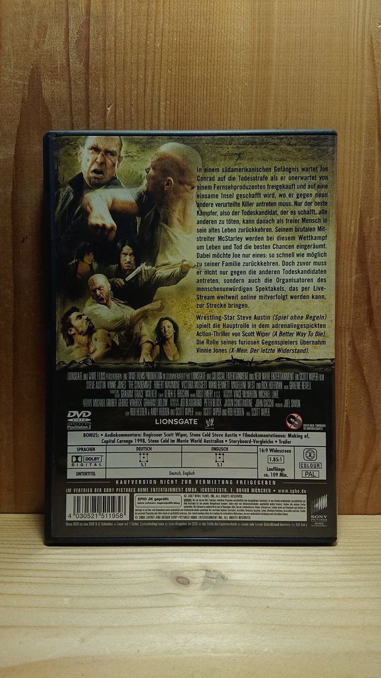 Tutti i DVDs: DIE TODESKANDIDATEN DVD mit Steve Austin – Usato da Wilderswil venduto da Exebub 1