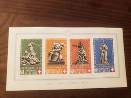 timbre suisse bloc No 12 Pro Patria neuf avec charnières