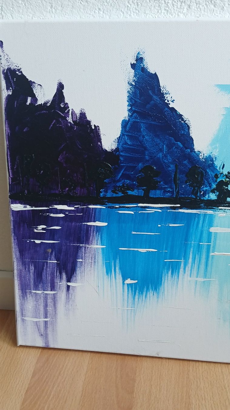 Foto & Immagini: Acrylbild, Handgemalt "Regenbogen" – Usato da Udligenswil venduto da Quarz2002 1