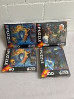 NEU Star Wars Puzzle Set, 1994, 4 Puzzles,Vintage,ungeöffnet