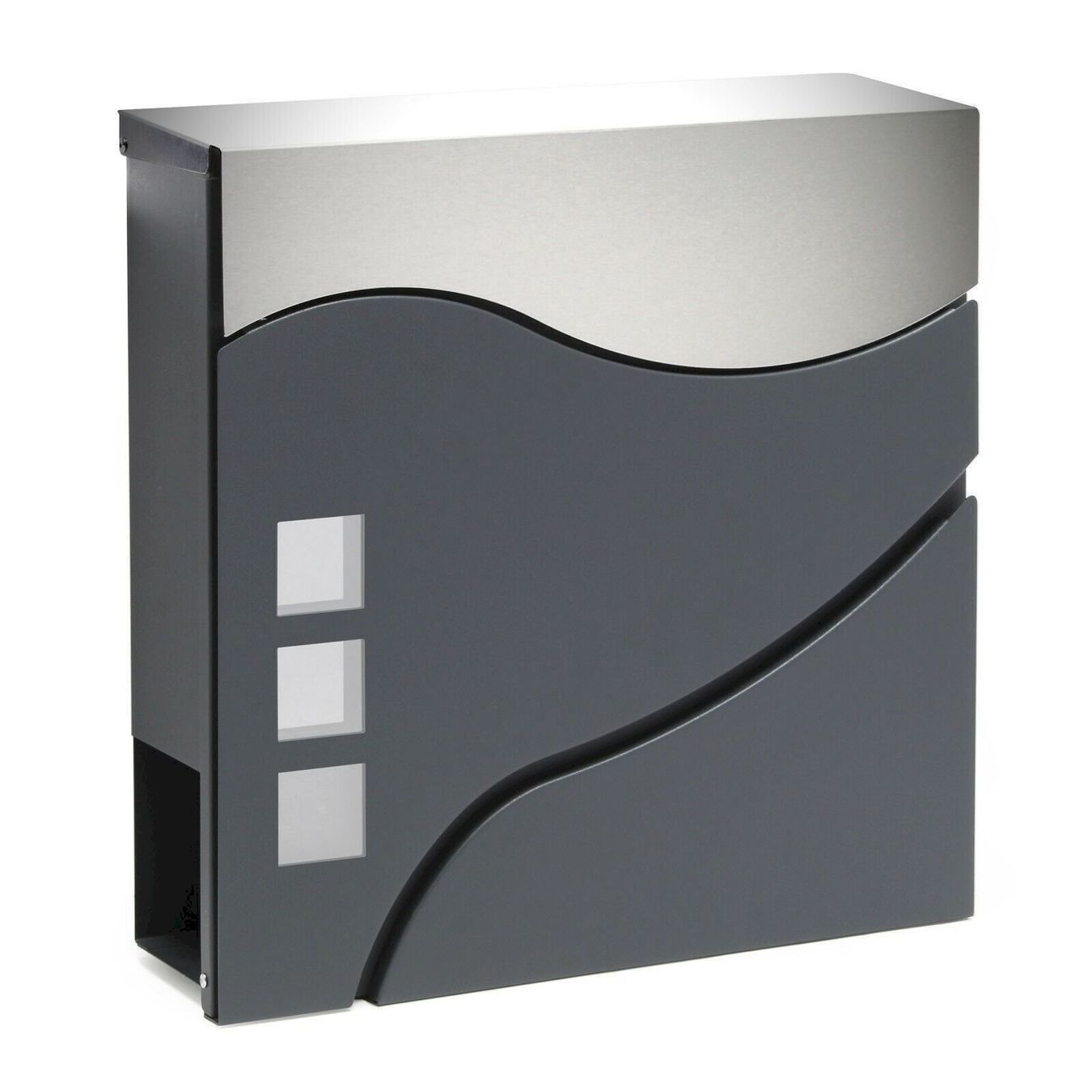 Sonstiges für Haushalt & Wohnen: WilTec Design Briefkasten V28 Anthrazit – Neu und originalverpackt aus Bottighofen von zaap