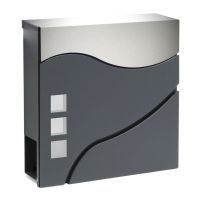 WilTec Design Briefkasten V28 Anthrazit