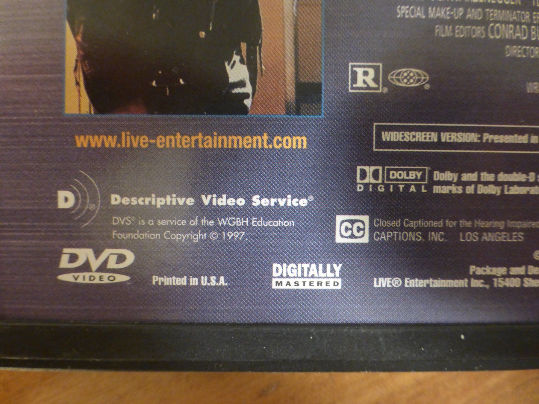 Tutti i DVDs: Terminator 2 Judgement day DVD – Usato da Zumikon venduto da psisound 4