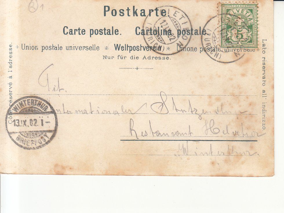 Cartoline postali: Schweizer Armee Abschied 1902 – Usato da Bürglen TG venduto da StampGraf 1