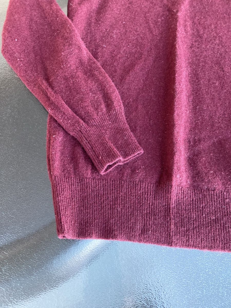 Maglioni & Felpe: Rollkragenpullover bordeauxrot, Gr. XS, 100% Kaschmir – Usato da Zürich venduto da elegantissima2 1