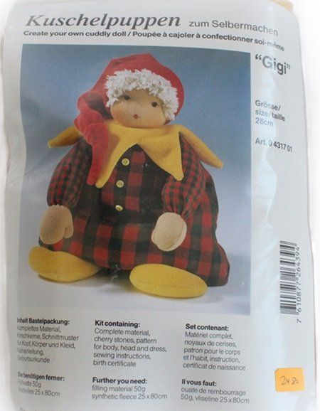 Kit bricolage: Bastelpackung Kuschelpuppe Gigi – Nuovo e nell'imballaggio originale da Schlatt TG venduto da mavo85