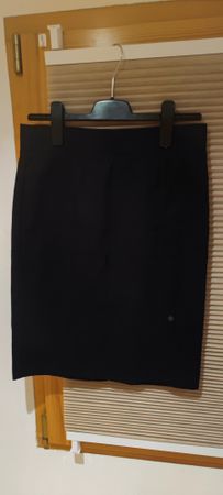 Elegant black Skirt, Massimo Fabbro-Italy, cotton Size S