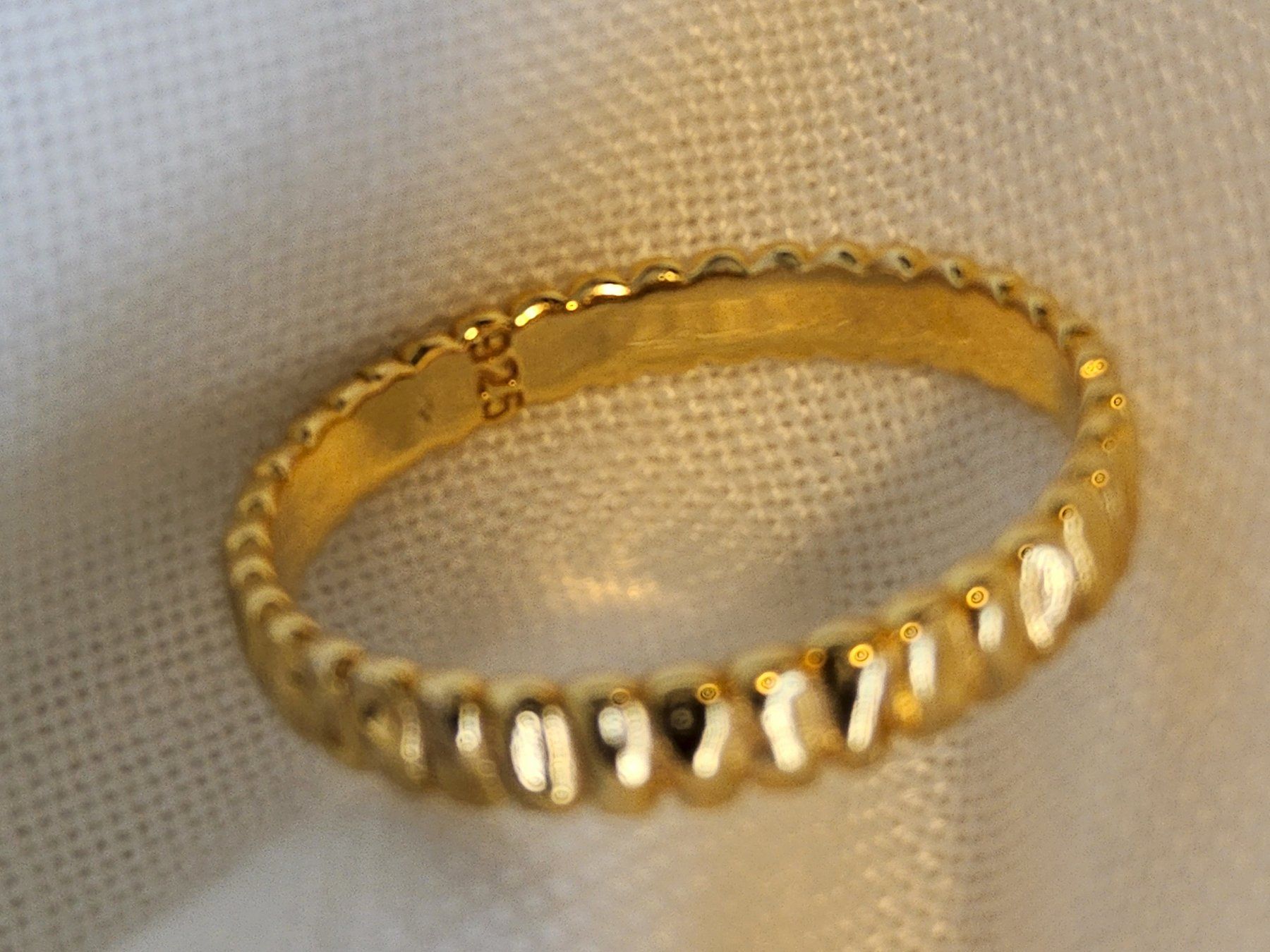 Anelli: Schicker vergoldeter Sterling Silber Ring Damen Grösse 58 – Usato da Zürich venduto da SciTec 3