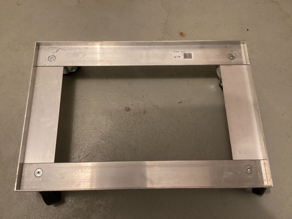 Transportroller Für Kisten 60 X 40 Cm – Grün, 300 Kg Tragkraft, 2 Bremsrollen, Gummiräder Leise, Stapelbar Transportroller 60x40cm