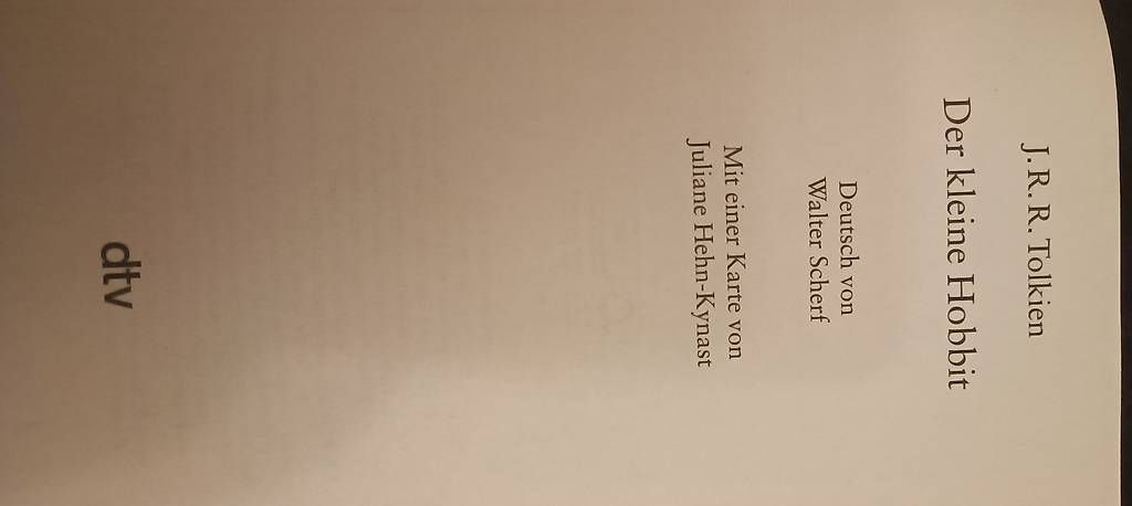 Libri: Buch Der kleine Hobbit Tolkien – Usato da Bern venduto da sv-trade 3