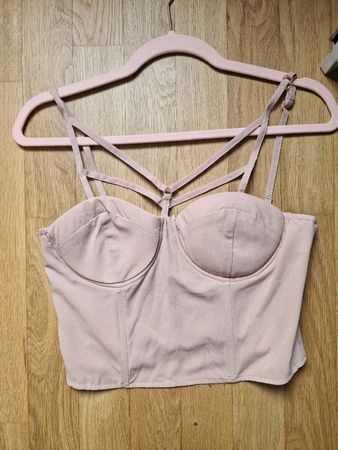 Bustier-Top puderrosa