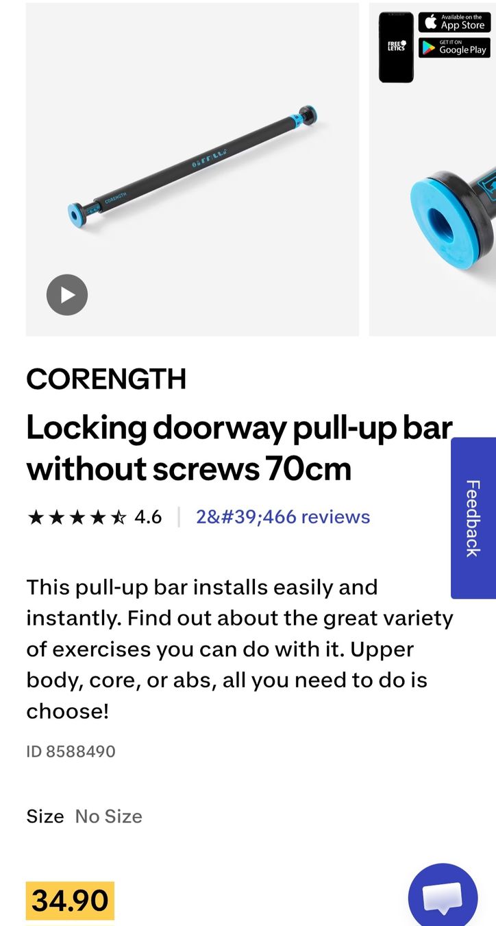 Decathlon Hometrainer: pullup bar decathlon verstellbar, fast neu – Neu (gemäss Beschreibung) aus Churwalden von jur_5ncs 3
