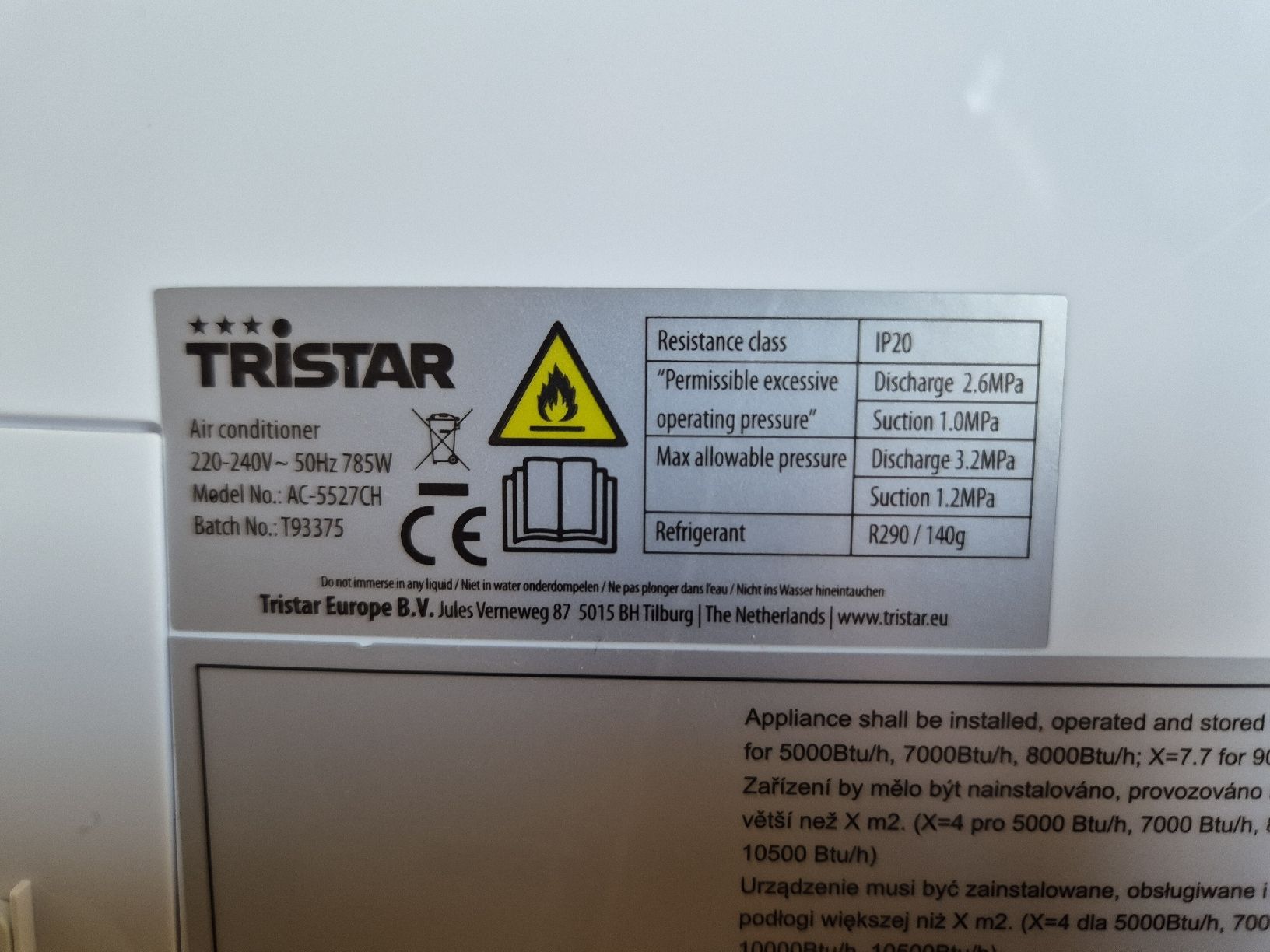 Klimageräte: Tristar A/C 7000BTU unit – Gebraucht aus Münchenstein von dan_z2sf 3