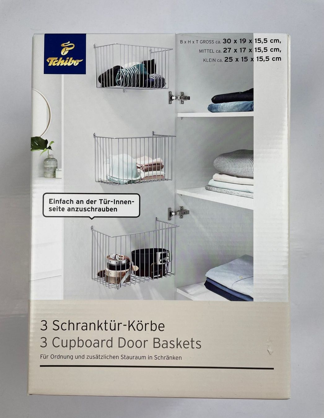 Sonstiges für Haushalt & Wohnen: Tchibo Schranktür-Körbe - 3 Stk. – Neu und originalverpackt aus Wängi von LiqKojote