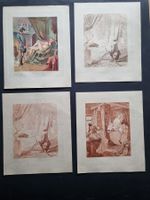 Charles Thévenin   4 RADIERUNGEN   BLATTGRÖSSE 28,5X24,5CM